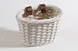 Nantucket Bike Baskets Cliff Road Oval Basket White.