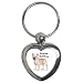 French Bulldog Key Chain (Heart)