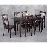 Lifestyle California 29/69 Series Mendocino Rectangular Dining Set w/ Slat Back Seats