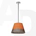Romeo Outdoor C1 orange/grau/Abhängung 80cm/Energiesparleuchte