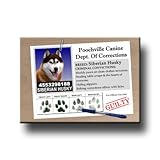 IMAGE OF Siberian Husky Rap Sheet Fridge Magnet