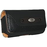 Amzer Rubberized Snap-On with Horizontal Leather Case for Verizon Motorola DROID A855 - Blue