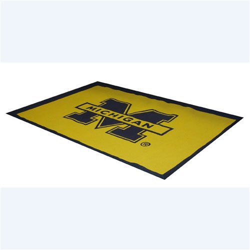Michigan Wolverines NCAA Jute Boucle Rug (48x72)