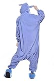 NEWCOAPLAY Unisex Onesies Pajamas Kigurumi Cosplay Sleepsuit Costume (XL, Blue Stitch)