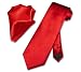 Antonio Ricci Solid ROSE RED NeckTie & Handkerchief Men's Neck Tie Set
