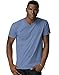Hanes Men's Cotton Nano V-Neck T-Shirt,Vintage Denim,Medium