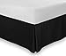 Utopia Bedding Premium Microfiber Bed Skirt (Queen, Black)