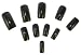 200 Full Cover Acrylic False Artificial Tips Nail Art NEW -- Black