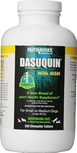 Nutramax Dasuquin with MSM Chewables, Small/Medium Dog, 250 Count Nutramax Dasuquin with MSM Chewables, Small/Medium Dog, 250 Count