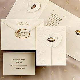 Gold Wedding Invitations DA1993-30 (QTY 100)