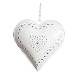 from Fabu-licious White Heart Hanging T-light Holder