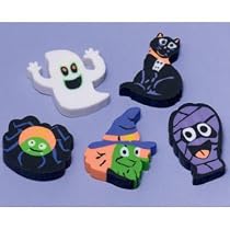 Halloween Eraser Assortment (sold singly) - Great Halloween Party Bag Fillers!