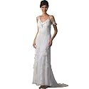 Ivory Dress. Formal Evening Gown. Informal Bridal Gown. Wedding Dress by Sean Collection (1918)