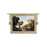 Review ArtExpression  / Afternoon Retreat - Artist: Riccardo Bianchi - Fabric Size: 40.00 by 53.00 inches Wall Tapestry with hanging rods and tassels included