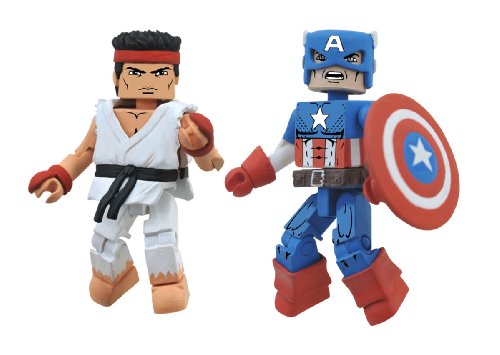 Diamond Select Toys Marvel vs. Capcom Series 3: Captain America vs. Ryu, 2-Pack