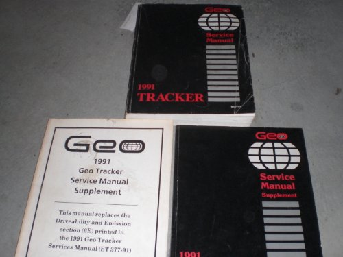 1991 chevrolet geo tracker service manual and 2 supplements