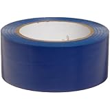 Brady 108' Length, 2" Width, B-725 Vinyl Tape, Blue Color Aisle Marking Tape