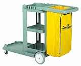 UPC 020027210169 product image for Gray Janitor Cart with Vinyl Bag | upcitemdb.com
