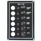LED 6-Gang Switch Panel, 6-1/2 x 4-1/2