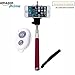 New Design Leapcama Self Portrait Monopod Selfie Stick With Phone Holder For Samsung iPhone Blackberry With Bluetooth Remote Camera Wireless Shutter (pinkMonopod+WhiteRemote)