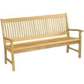 teak benches Teak Mayfair 3 Seater Wood Garden Furniture Bench Chair 