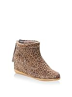 Lynn77 Botines cuña Nikita Leo (Marrón Claro)