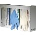 San Jamar G0805 16-1/2" Width x 10" Height, 3-3/4" Depth, Clear Color, Three-Box Disposable Glove Dispenser