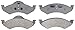 ACDelco Silver 14D820M Semi-Metallic Front Disc Brake Pad Set