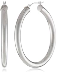 Duragold 14k Gold Hoop Earrings, (1.4" Diameter)