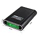 Tomo V8-4 Portable Extra LCD Display 18650 USB Battery Charger Power Bank with 4 Slots For iPhone Samsung HTC iPad (Black)