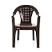 Varmora Medium Back Chair (Netted - Brown) RS.598.00
