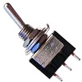 10x Miniatur-Kipp-Schalter MTS-102 schwarz 1-polig
