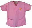 University of Tennessee Pink Scrubs Tops SHIRT Tennessee Vols Logo For HER -Officially Licensed NCAA College Logo Apparel Unique GIFT Ideas For Mom Nurses Ladies Students Graduation