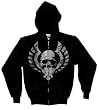 GOD FORBID - Skull - Black Zip Up Hoodie
