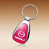 Mazda 3 Red Tear Drop Key Chain