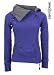 Eight2Nine Jacke Fleece Tasche mit Raffung, Daumenloch, lila