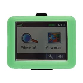 Skque Garmin 3.5 Inch Silicone Skin Case Green