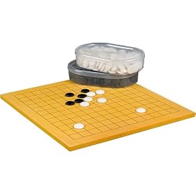 1 3'' Shin-Kaya Go Game Reversible Board w  Stones Set by 