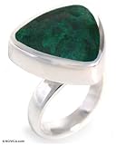Chrysocolla ring, 'Andean Peak'