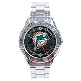 New Miami Dolphins NFL Team Custom Men Stainless Steel Analogue Watch #1