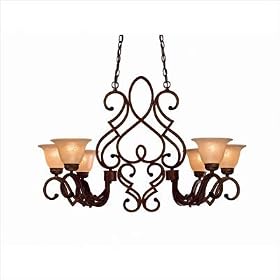 Belcaro Pool Table or Kitchen Island Pendant in Walnut by Minka