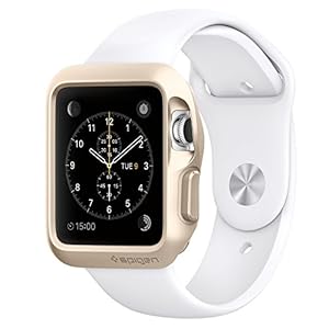 Apple Watch ケース, Spigen® [エアクッションテクノロジー] スリム・アーマー アップル ウォッチ (42mm) 【国内正規品】(2015) (ゴールド【SGP11506】)