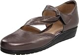 Beautifeel Women's Dear Flat,Dark Silver Leather,39 EU/8-8.5 M US