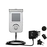 International Wall / AC Charger for the Samsung Yepp YP-T7X - Gomadic Brand w/ TipExchange Technology