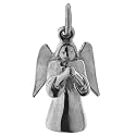Sterling Silver Solid Charm Guardian Angel