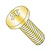4-40 x 7/8" Machine Screws/Phillips/Pan Head/Steel/Zinc Yellow (Carton: 10,000 pcs)