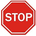 Reflective Red & White 12" Octagon Aluminum Stop Sign