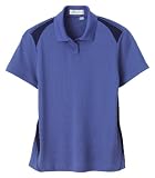 Ladies' Recycled Polyester Performance Honeycomb Color Block Polo Shirt