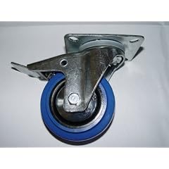 Blue Wheels 80mm Lenkrolle mit Stop NEU