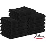 Cotton-Salon-Towels Gym-Towel Hand-Towel 24-Pack - (16 inches x 27 inches) 100% Ringspun-Cotton, Maximum Softness and Absorbency, Easy Care - By Utopia Towels